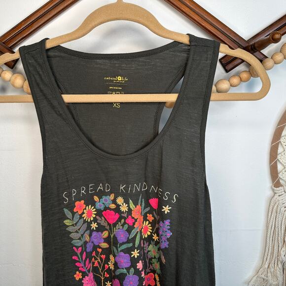 Natural Life Kindness Floral Tank - Picture 2 of 3
